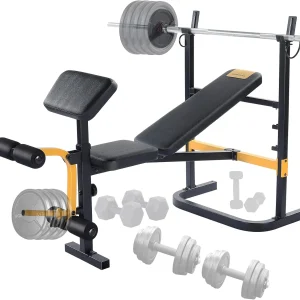 Adjustable Weight Bench Press Set